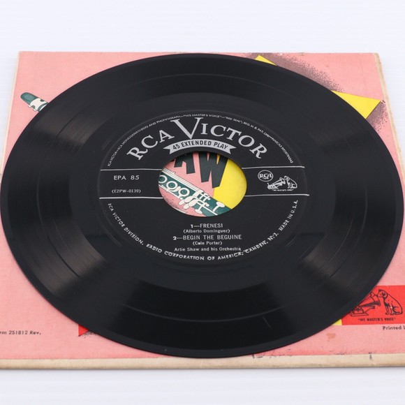 Artie Shaw & His Orchestra, Frenesi/Begin The Beguine/Star Dust 45 rpm Record EP - Picture 5 of 12